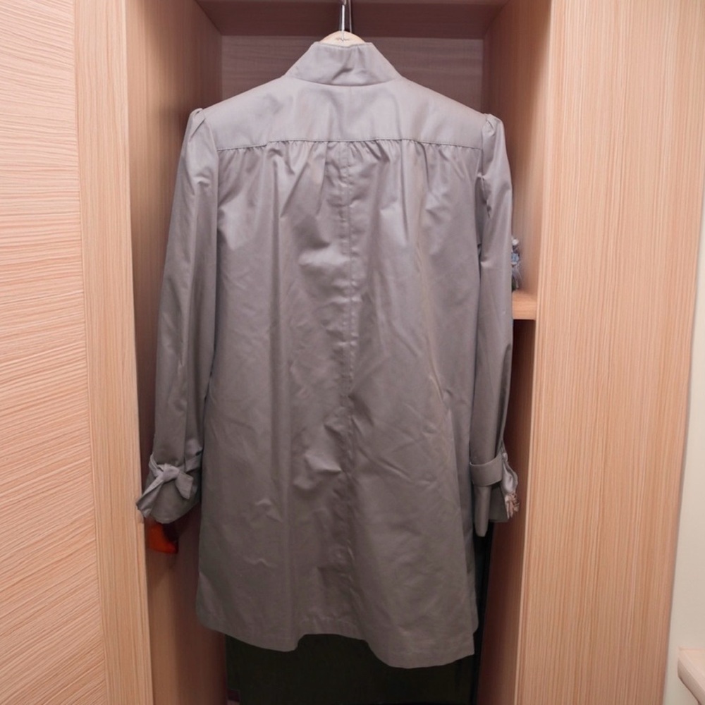 Vintage Misty Harbor Trench Jacket Removable Liner Taupe Oversized Size 10